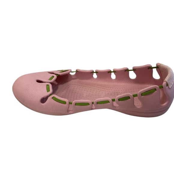 Crocs Springi Ballet Flats Pink Tulip Womens 8 Comfort Round Toe Elastic Relaxed - Picture 7 of 8
